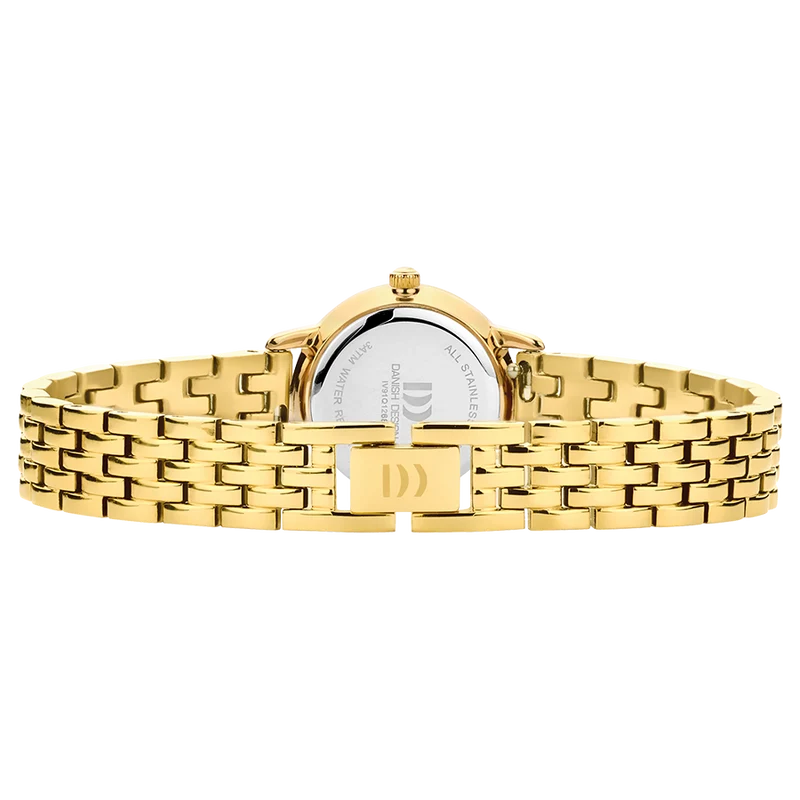 Danish Design Akilia Mini Link IV91Q1268 Damenuhr Gold • Edelstahlarmband • Schnellwechselsystem