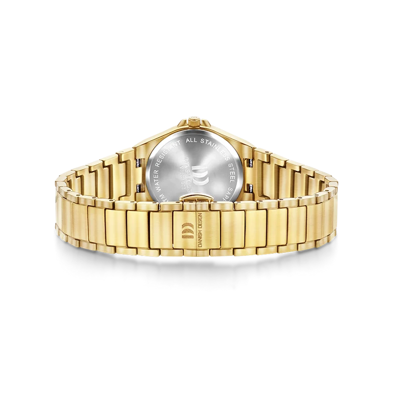 Danish Design DKx Pro IV85Q1303 Damenuhr Goldfarben/Salbeigrün • Saphirglas • Sportuhr