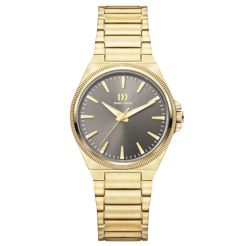 Danish Design Tidløs IV84Q1303 Damenuhr Gold • Saphirglas • 5 ATM Wasserdicht