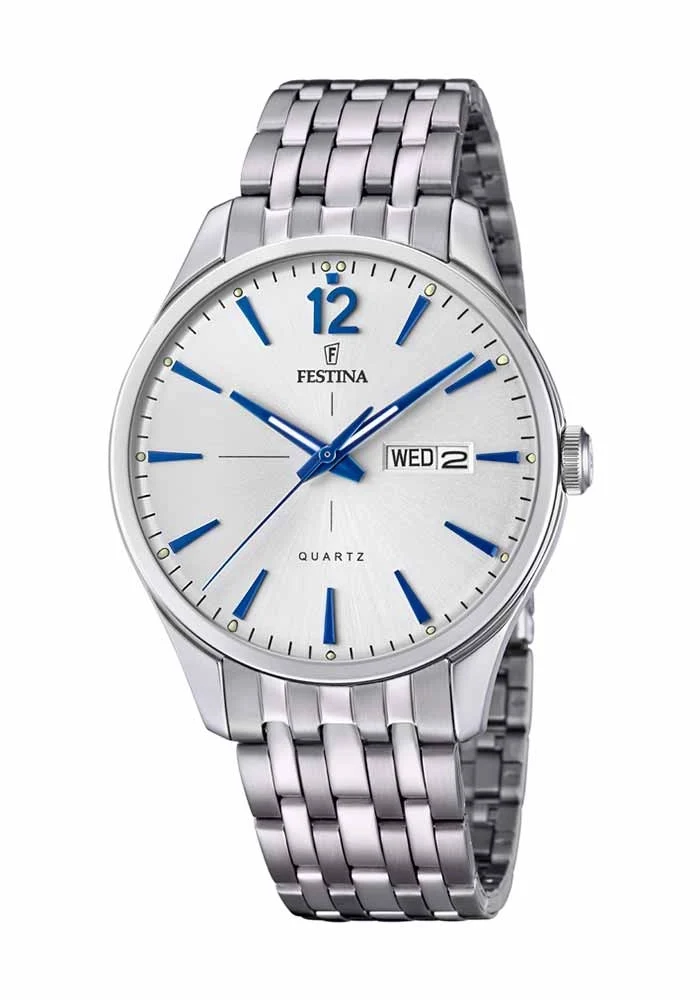 Festina Retrograde F16884 Herrenuhr Silber • Automatikwerk • Retrograde Anzeige