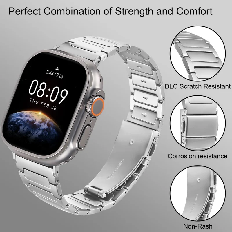 Mega Modisch Apple Smartwatch Metall Universell Armband