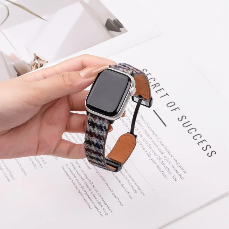 Klassisch Apple Smartwatch Echtes Leder Universell Armband