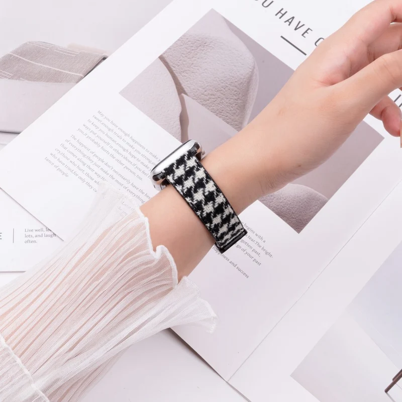 Unglaublich Süß Apple Smartwatch Echtes Leder Universell Armband
