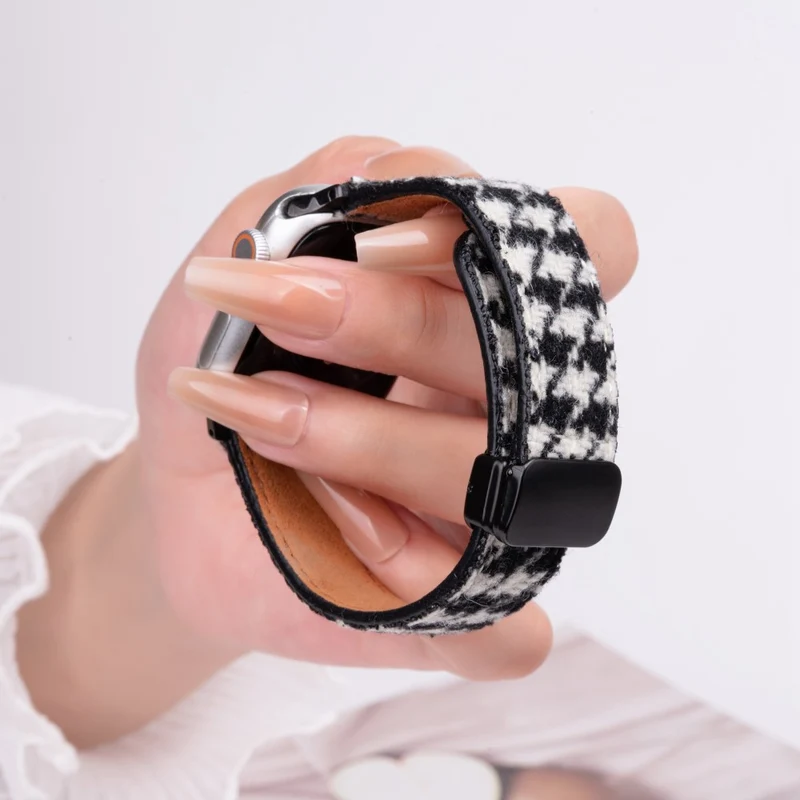 Unglaublich Süß Apple Smartwatch Echtes Leder Universell Armband