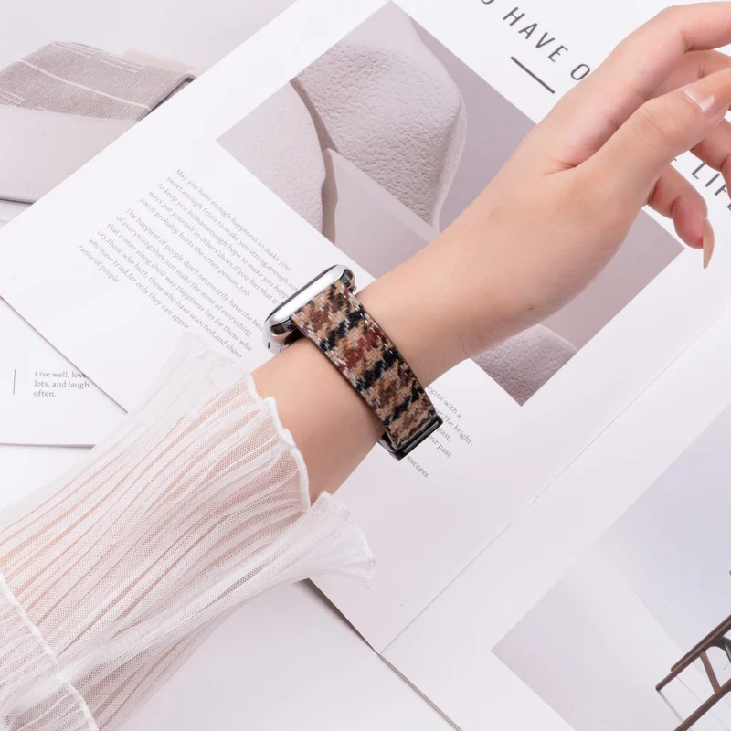 Unglaublich Süß Apple Smartwatch Echtes Leder Universell Armband
