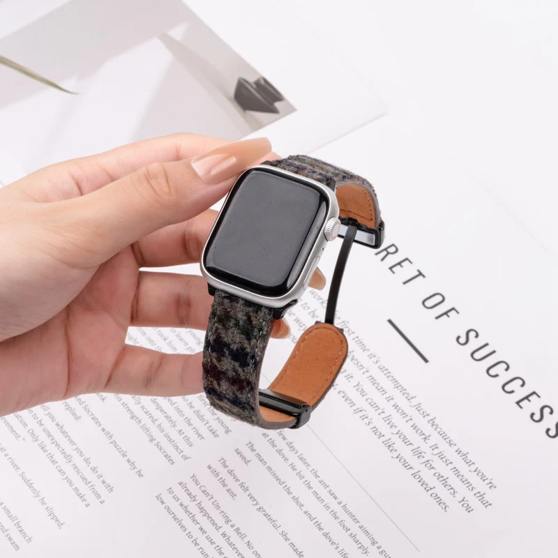 Unglaublich Süß Apple Smartwatch Echtes Leder Universell Armband