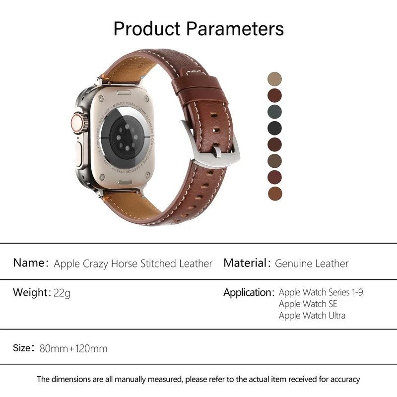 Mega Pflegeleicht Apple Smartwatch Echtes Leder Universell Armband