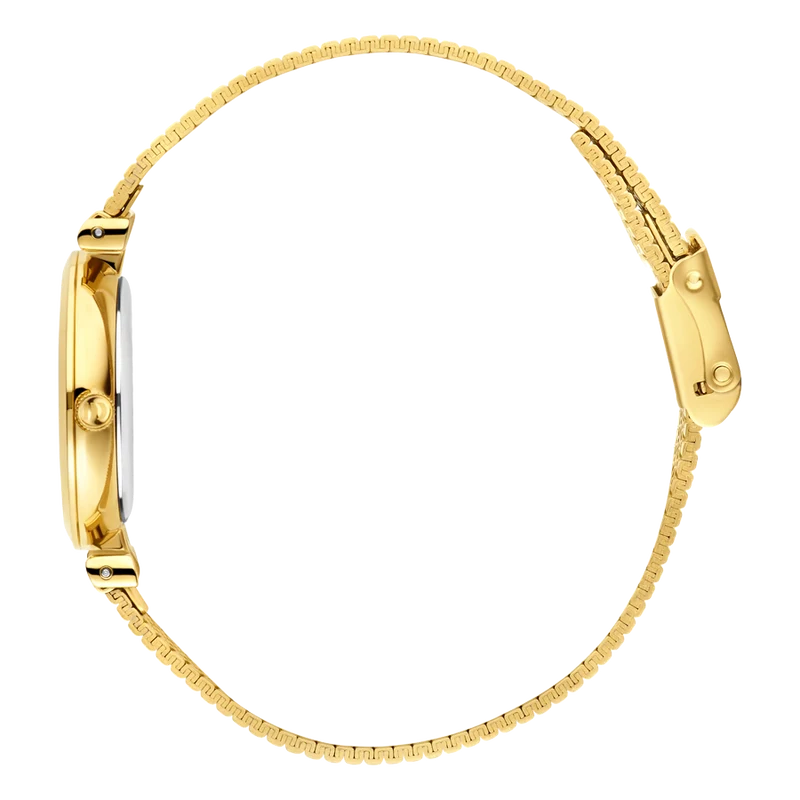 Danish Design Ava IV83Q1301 Damenuhr Grau • Mineralglas • Goldenes Edelstahlarmband