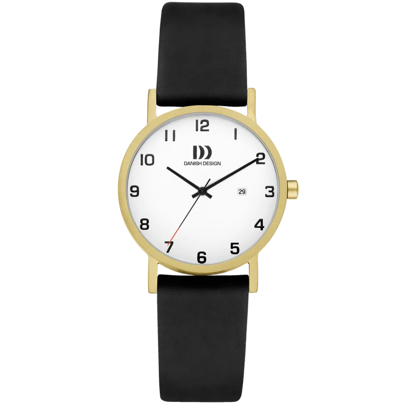 Danish Design Gløbe IV81Q199 Damenuhr Weiß • Titangehäuse • Mineralglas