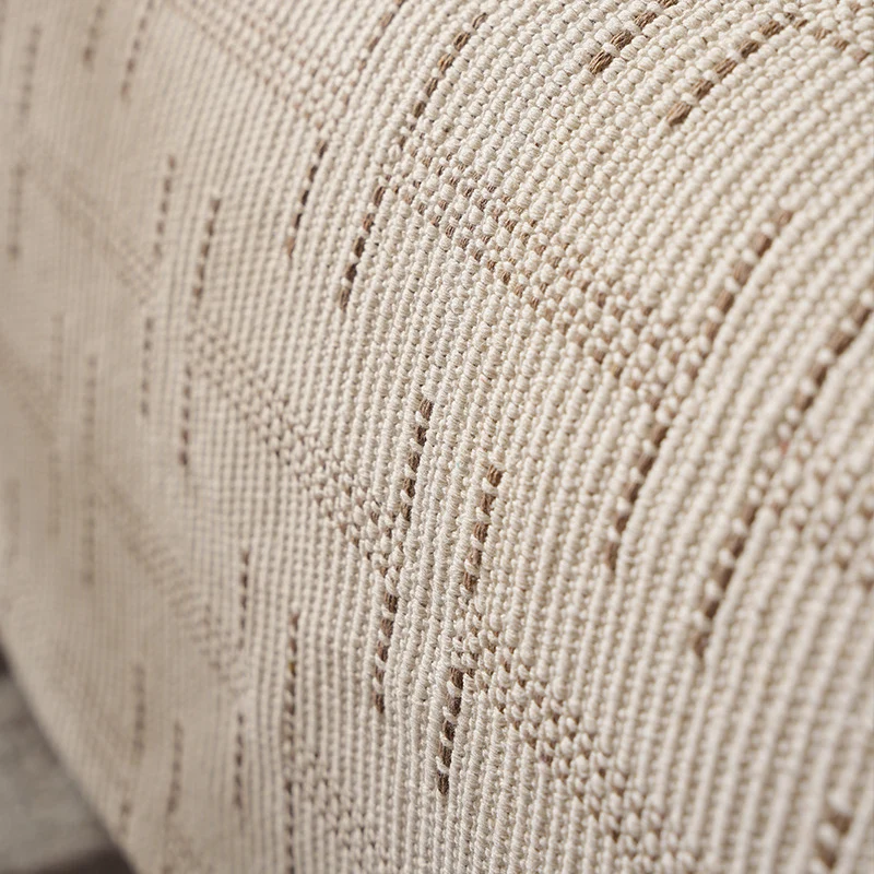 Jacquard-gewebtes Baumwoll-Küchentuch mit Karomuster und Streifenabschluss