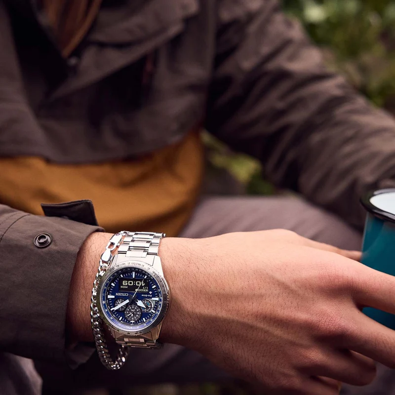 Citizen Promaster Sky JV2000-51L Herrenuhr • Eco-Drive Saphirglas • Pilot Chronograph