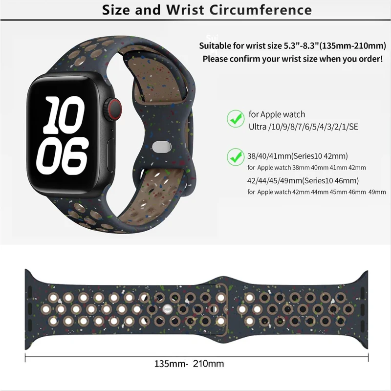 Flexibel Apple Smartwatch Silikon Universell Armband