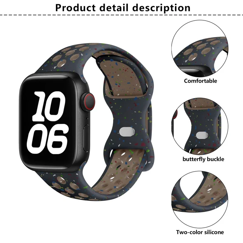 Sehr Angenehm Apple Smartwatch Silikon Universell Armband