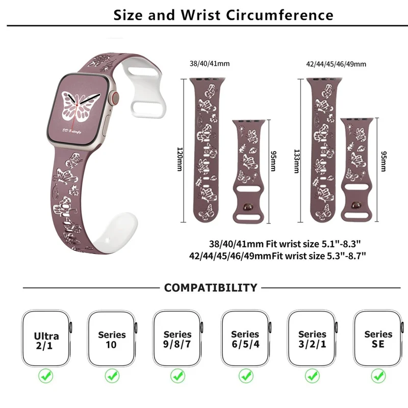 Wirklich Angenehm Apple Smartwatch Silikon Universell Armband