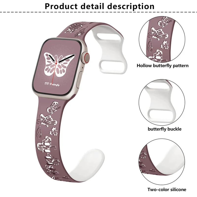 Wirklich Angenehm Apple Smartwatch Silikon Universell Armband