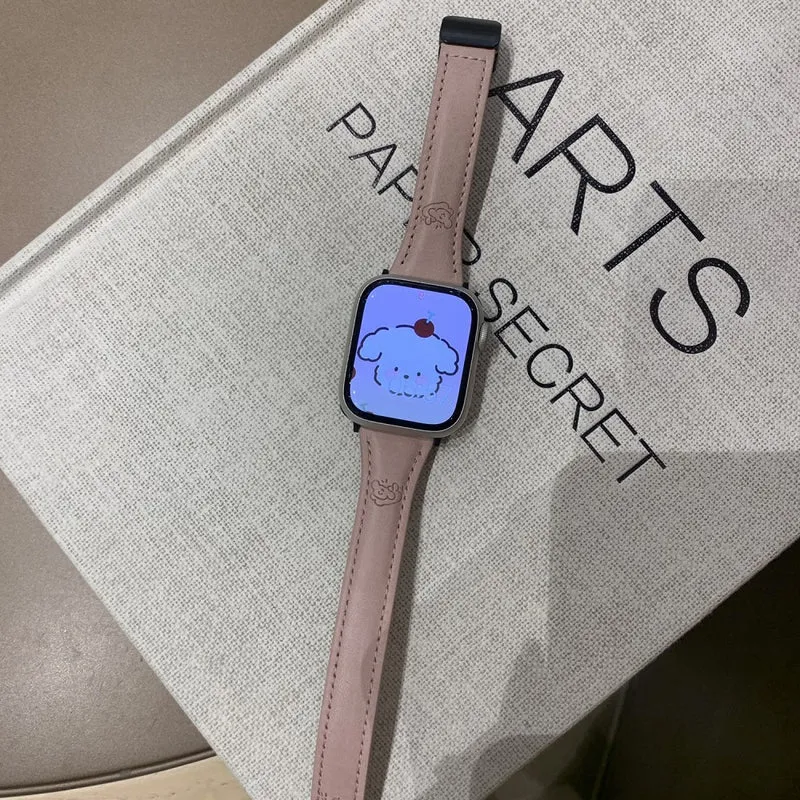 Mega Bequem Apple Smartwatch Kunstleder Universell Armband