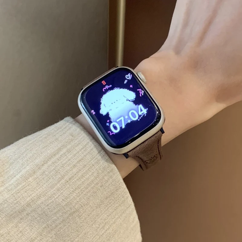 Mega Bequem Apple Smartwatch Kunstleder Universell Armband