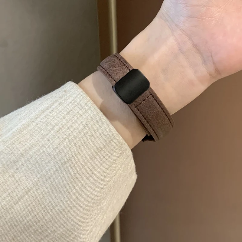 Mega Bequem Apple Smartwatch Kunstleder Universell Armband
