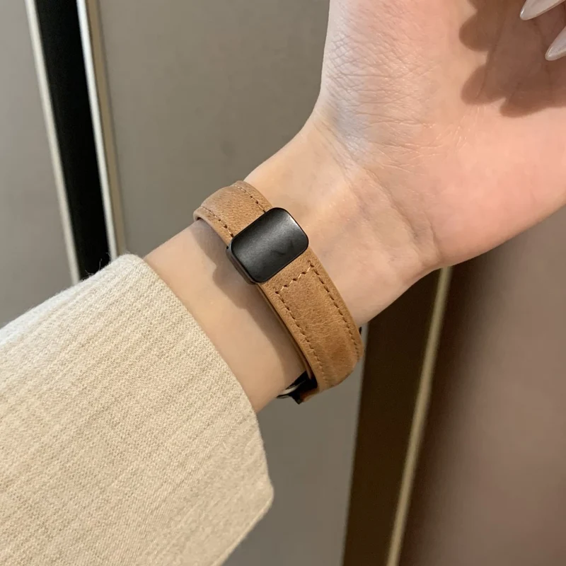 Mega Bequem Apple Smartwatch Kunstleder Universell Armband