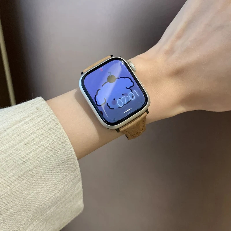 Mega Bequem Apple Smartwatch Kunstleder Universell Armband