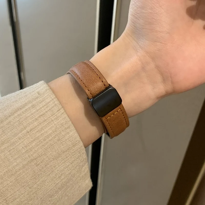 Mega Bequem Apple Smartwatch Kunstleder Universell Armband