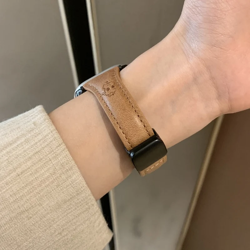 Haltbar Apple Smartwatch Kunstleder Universell Armband