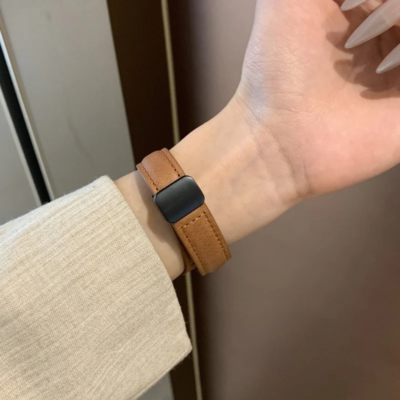 Haltbar Apple Smartwatch Kunstleder Universell Armband