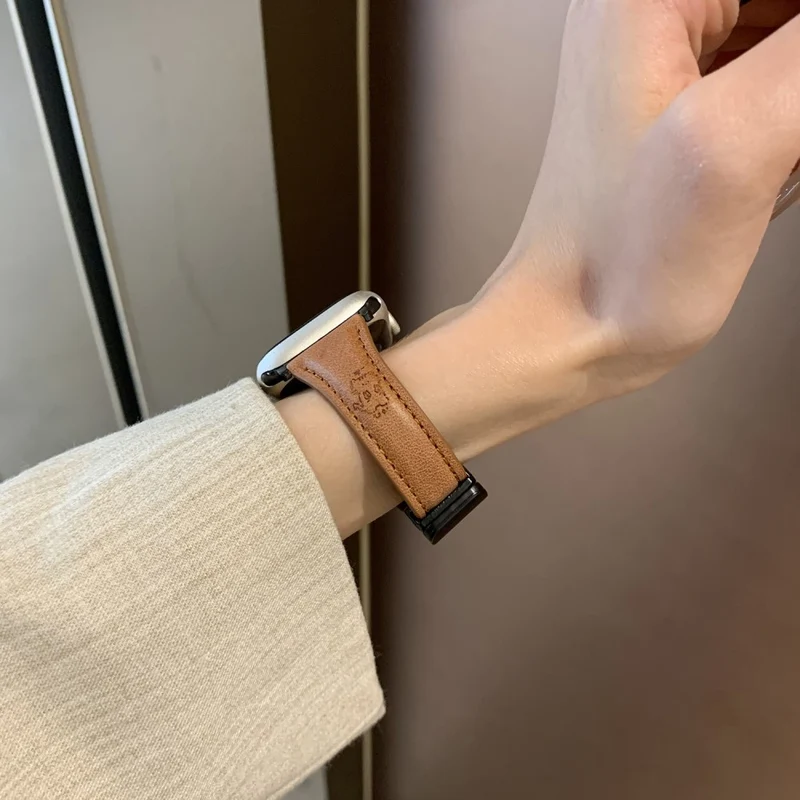 Haltbar Apple Smartwatch Kunstleder Universell Armband