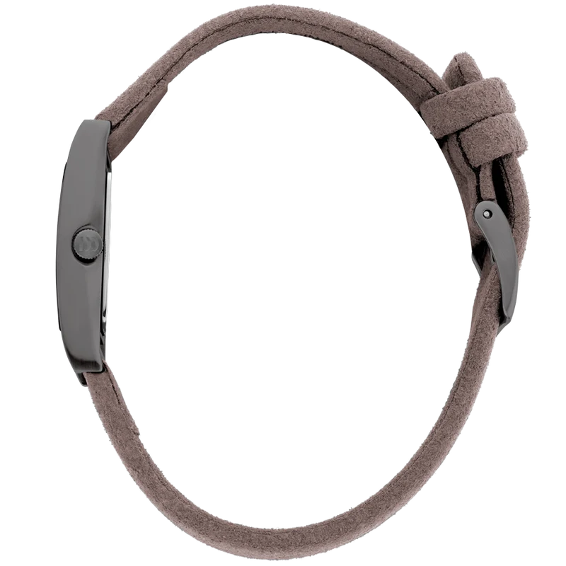 Danish Design Pico² IV16Q1292 Damen Armbanduhr Grau • Rechteckiges Gehäuse • Veganes Mikrofaserarmband