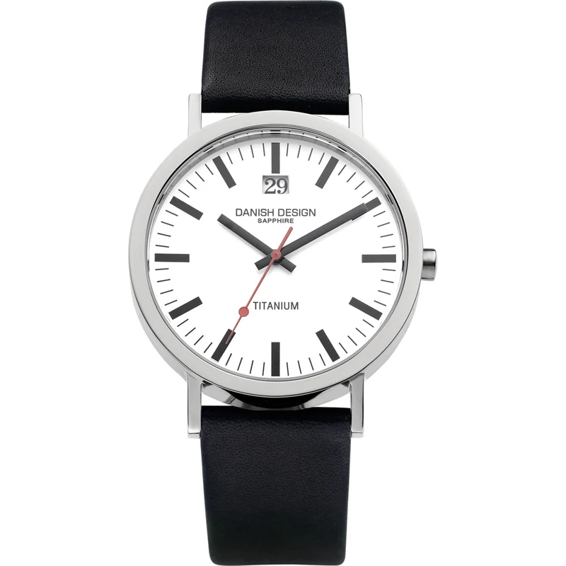 Danish Design Titanium IQ12Q877 Herrenuhr • Saphirglas • Titan-Gehäuse