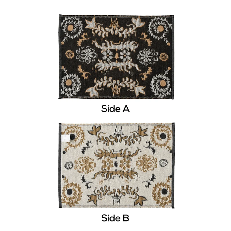 Wendbarer Jacquard-Tuchschal mit ornamentalem Webmuster