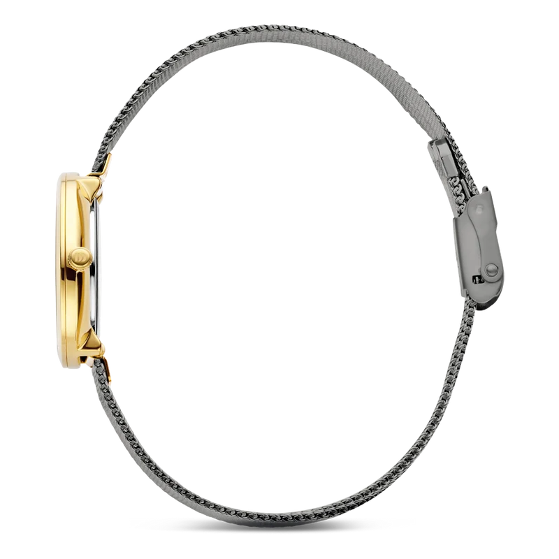 Danish Design Amelia Ripple IV66Q1307 Damenuhr Grau • Mineralglas • Mesh-Armband
