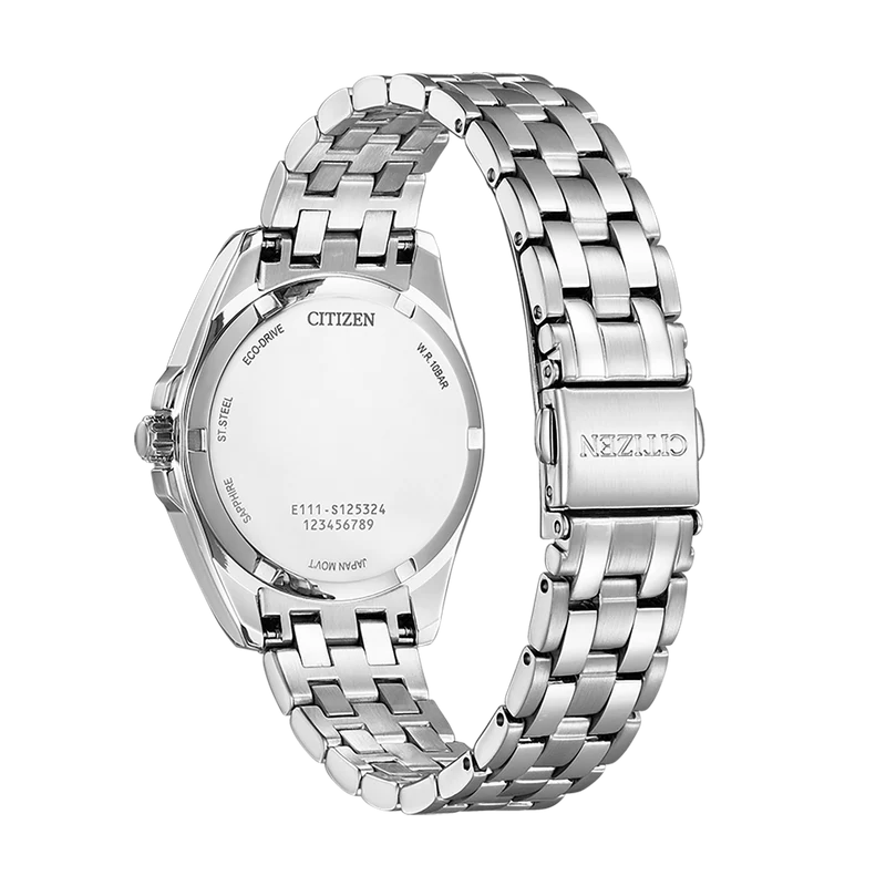 Citizen EO1210-83A Eco-Drive Sport Damenuhr Silber • Saphirglas • Eco-Drive Solar