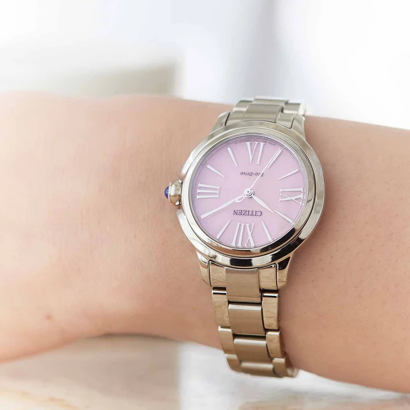 Citizen L EM1160-58X Damenuhr Rosa • Saphirglas • Eco-Drive Solar