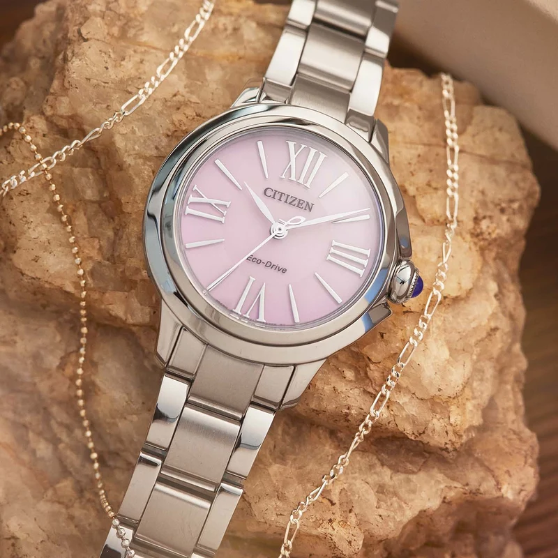 Citizen L EM1160-58X Damenuhr Rosa • Saphirglas • Eco-Drive Solar