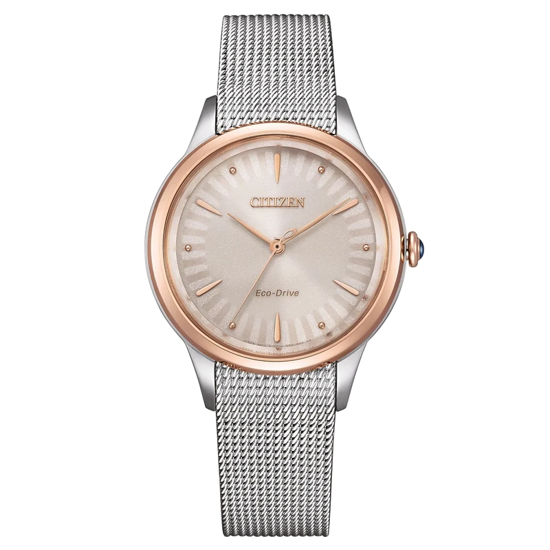 Citizen L EM1156-80X Damenuhr Weiß • Eco-Drive Solarwerk • Saphirglas