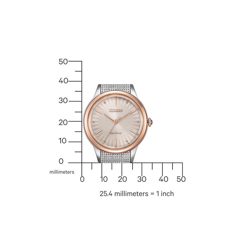 Citizen L EM1156-80X Damenuhr Weiß • Eco-Drive Solarwerk • Saphirglas