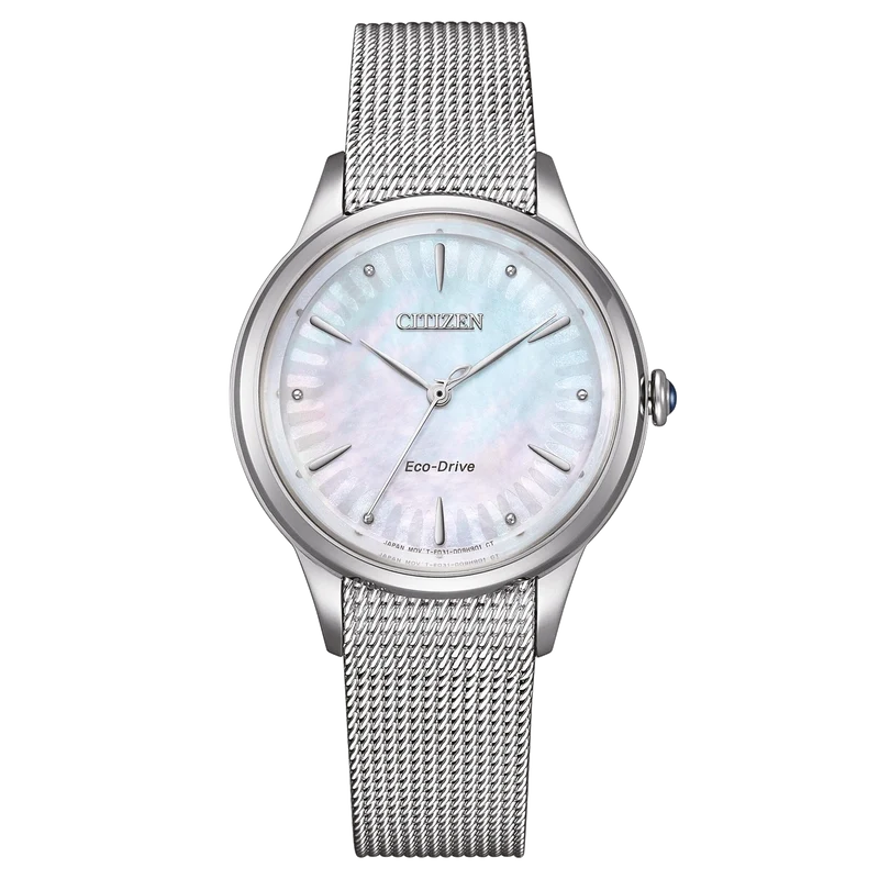 Citizen L EM1150-86D Damenuhr Silber • Eco-Drive Solarwerk • Saphirglas