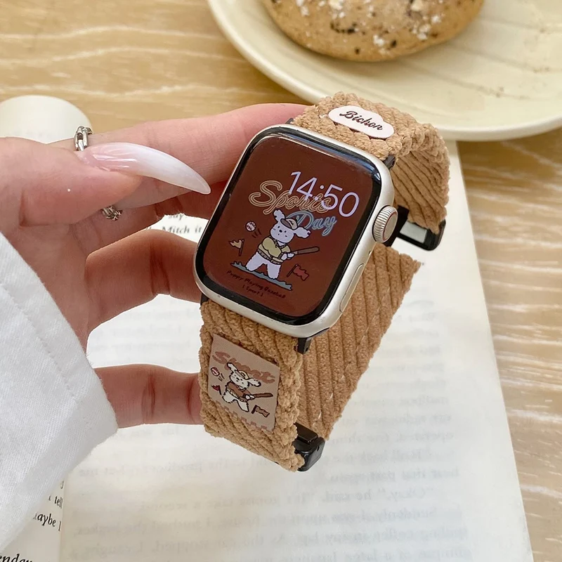 Mega Süß Apple Smartwatch Filz Universell Armband