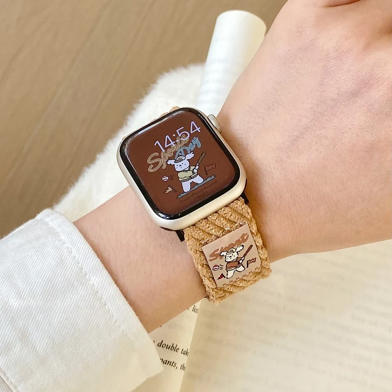 Mega Süß Apple Smartwatch Filz Universell Armband