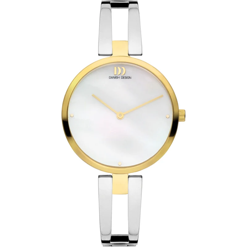 Danish Design Pure IV65Q1208 Damenuhr Bicolor • Mineralglas • Perlmutt-Zifferblatt