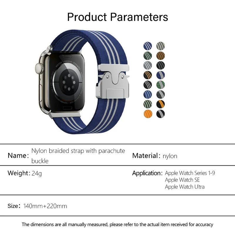 Mega Pflegeleicht Apple Smartwatch Nylon Universell Armband