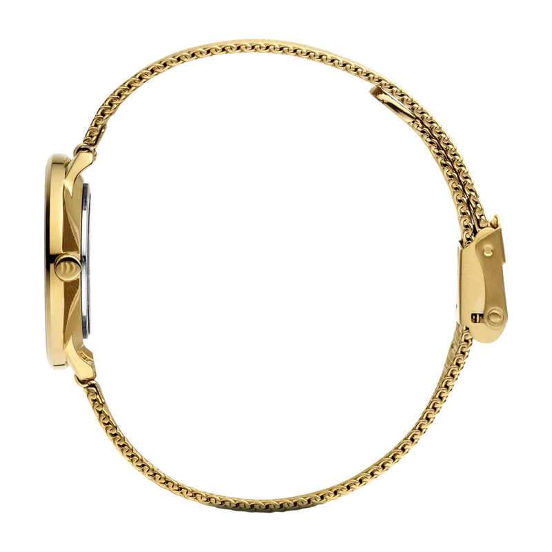 Danish Design Lana IV05Q1294 Damenuhr Gold • Milanaise-Armband • Mineralglas