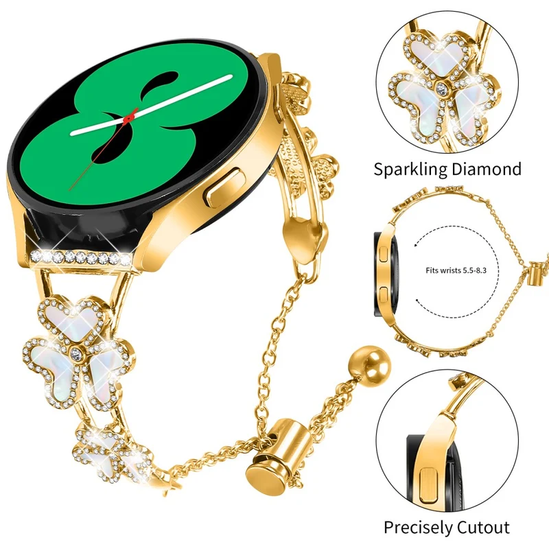 Mega Modisch Samsung Galaxy Watch 4 (40mm) / Samsung Galaxy Watch 4 (44mm) Metall Universell Armband