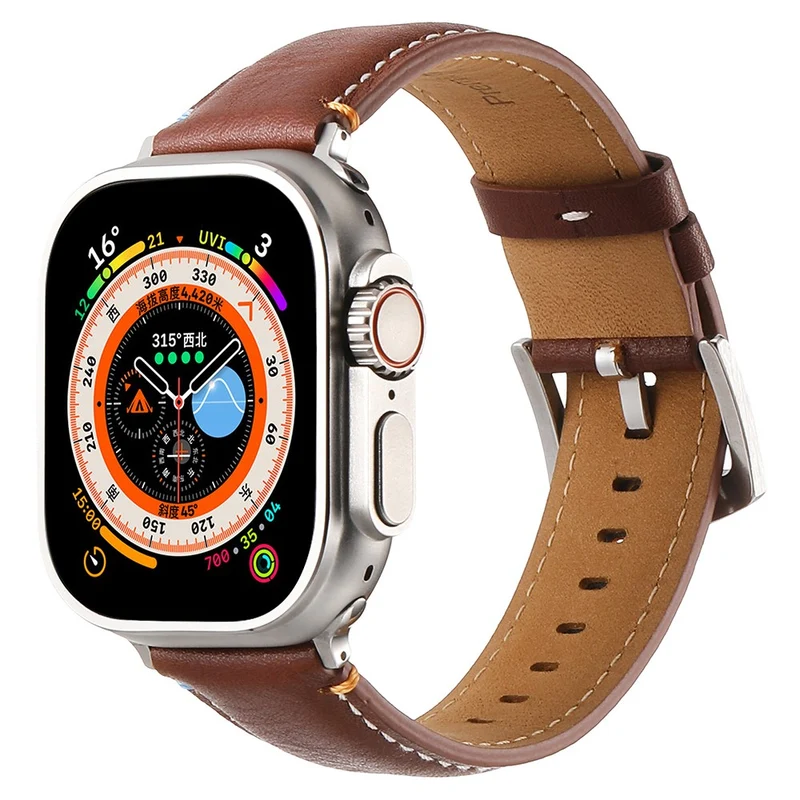 Mega Sympathisch Apple Smartwatch Echtes Leder Universell Armband