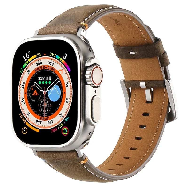 Mega Sympathisch Apple Smartwatch Echtes Leder Universell Armband