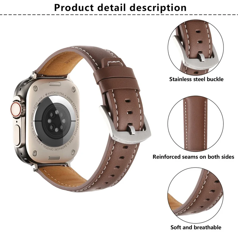 Unglaublich Sympathisch Apple Smartwatch Echtes Leder Universell Armband