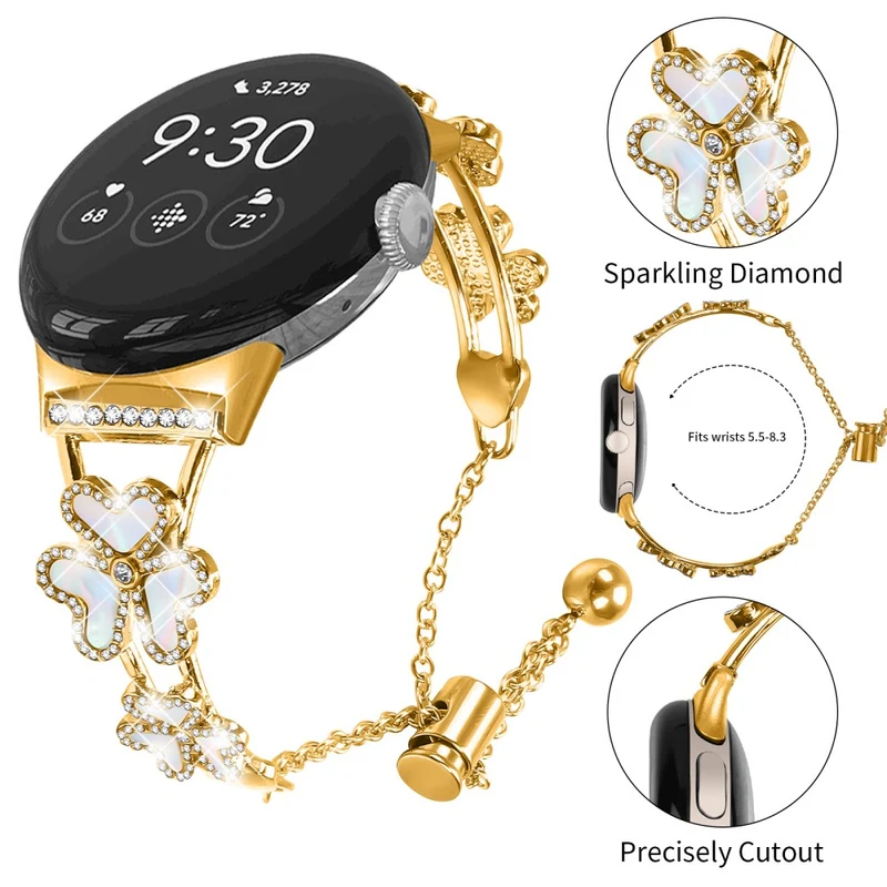 Auffallend Schön Google Pixel Watch 3 41mm / Google Pixel Watch 2 Metall Universell Armband