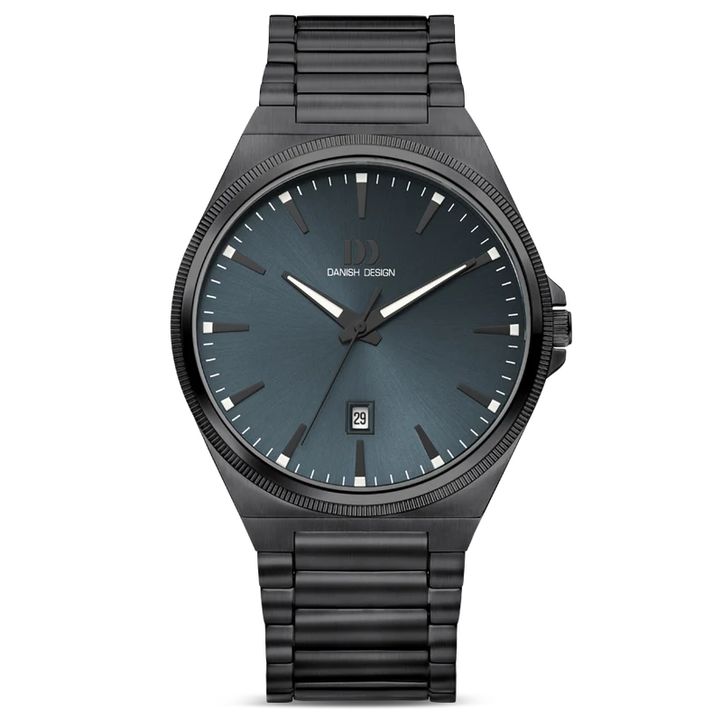 Danish Design DKx Pro IQ98Q1303 Herrenuhr Grau/Blau • Saphirglas • 5 ATM Wasserdicht