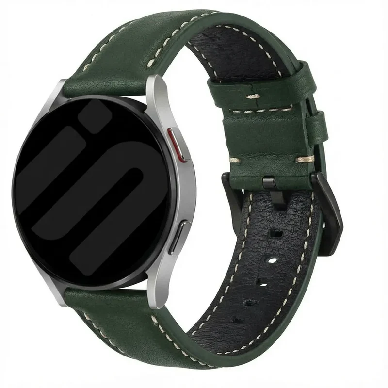 Stahlgear Zeus Glänzendes Lederarmband (Grün)